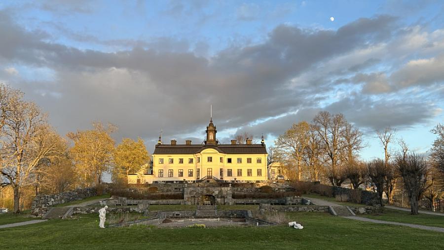 Slottet en eftermiddag i april